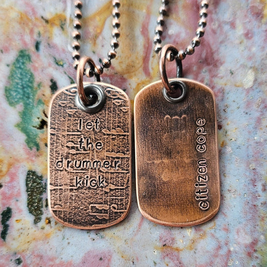 Let The Drummer Kick Dog Tag (2nd Edition)