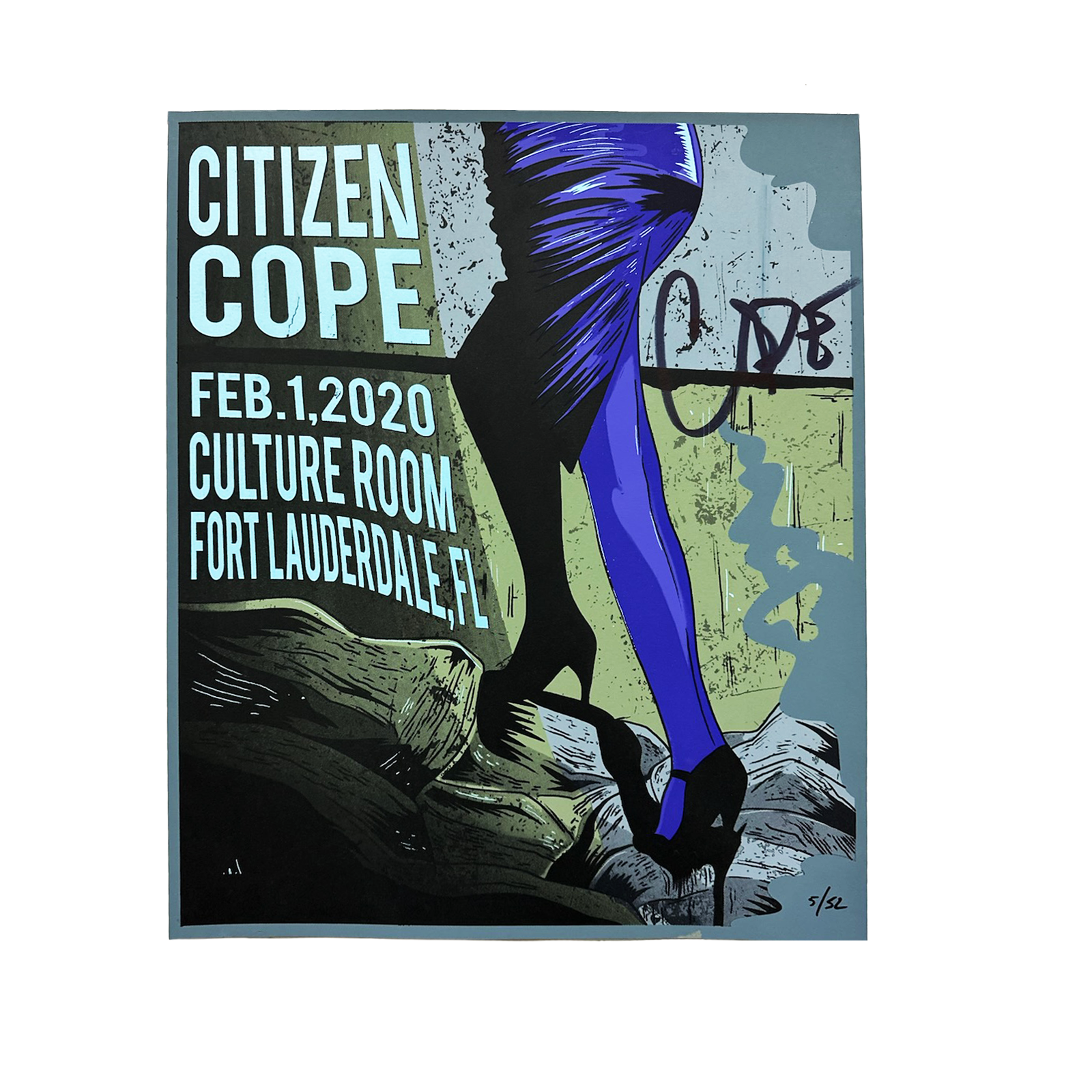 Ft. Lauderdale, FL - February 1st, 2020 - Signed Poster – Citizen Cope Ft. Lauderdale, FL - February 1st, 2020 - Signed Poster – Citizen Cope