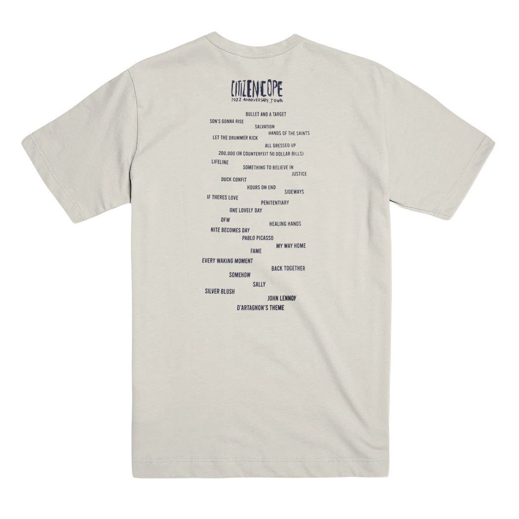 2022 Anniversary Tour T-Shirt w/Song Titles