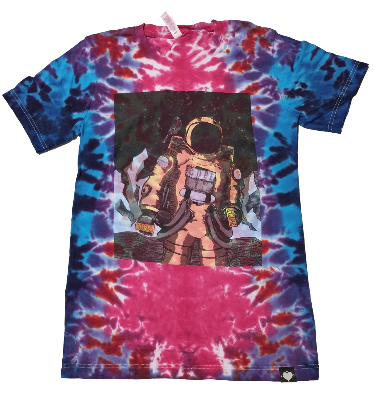 Custom Tie-Dye Astronaut T-Shirt