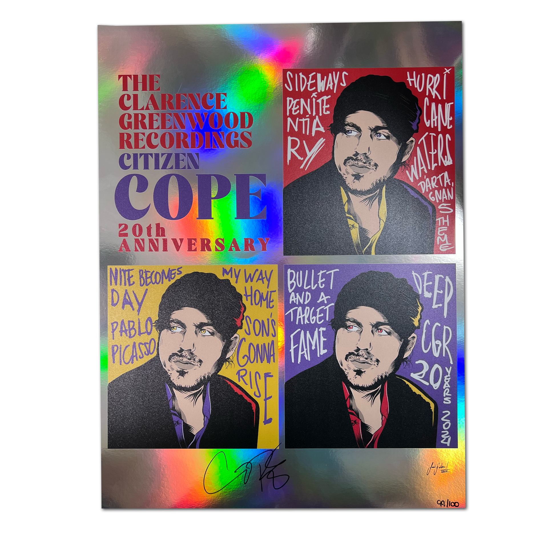 The Clarence Greenwood Recordings 20th Anniversary Poster The Clarence Greenwood Recordings 20th Anniversary Poster