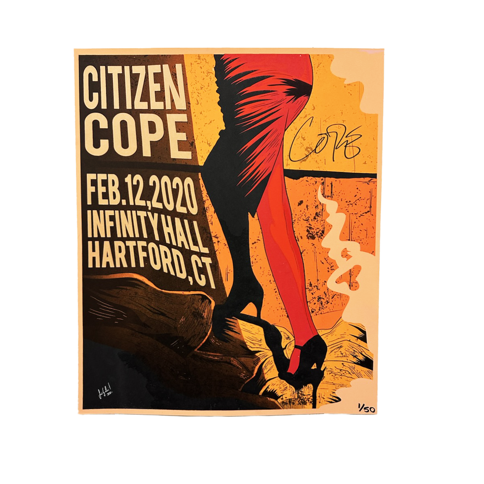 Hartford, CT - February 12th, 2020 - Signed Poster – Citizen Cope
