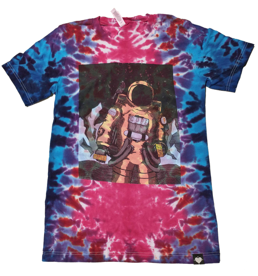 Custom Tie-Dye Astronaut T-Shirt